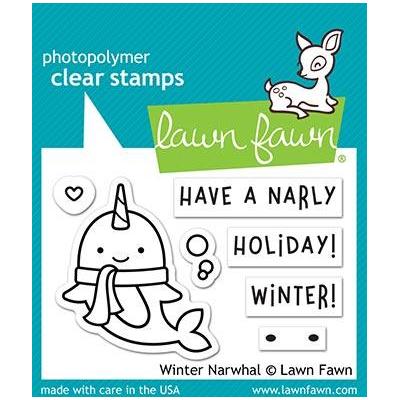 Lawn Fawn Clear Stamps - Winter Narwhal